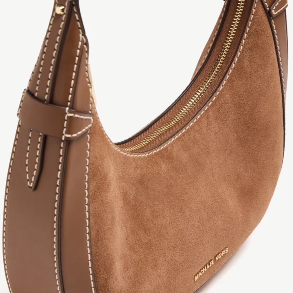 Michael Kors Brown Leather Preston Shoulder Bag NWOT - Picture 3 of 8